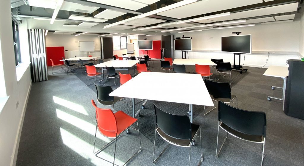 The Hub, the meeting and event space at Helimed House available to hire.