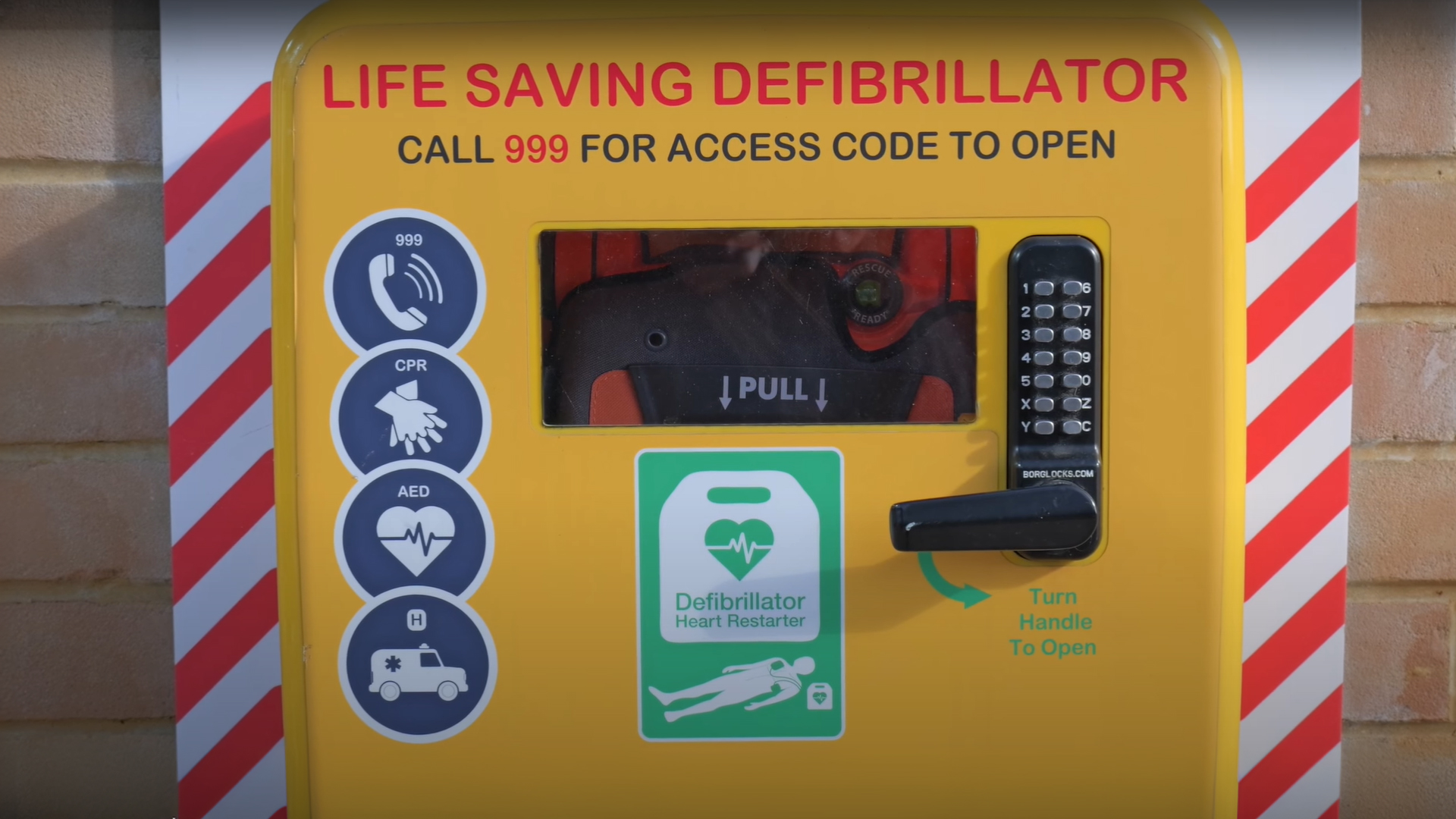 Defibrillator in case