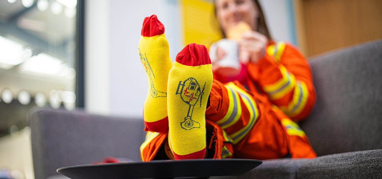 yellow socks banner