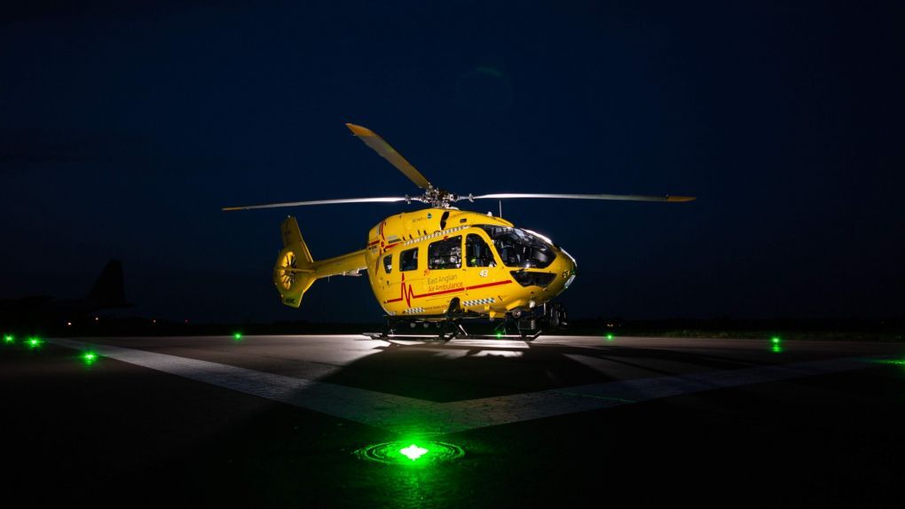 Helicopter at Night