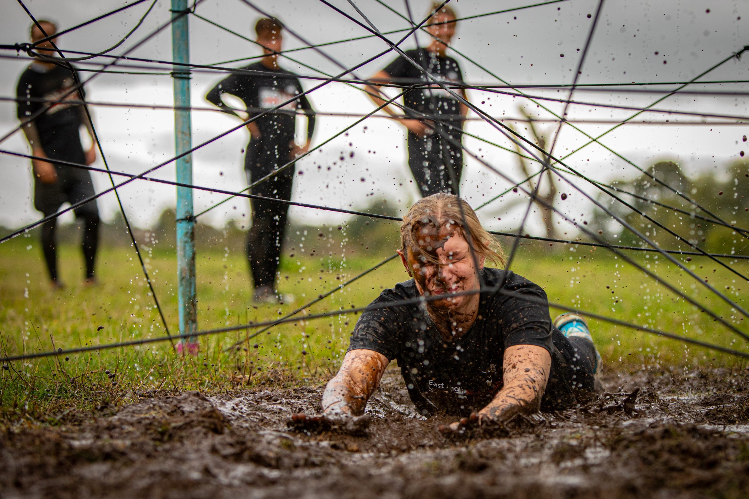 Only the Brave women landing in mud