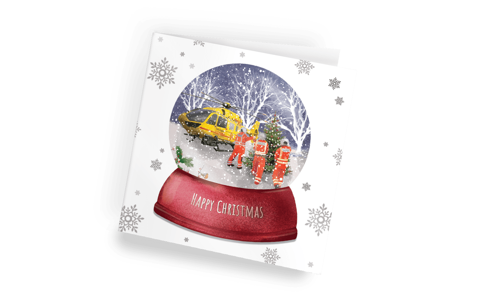 Snow Globe Christmas Card