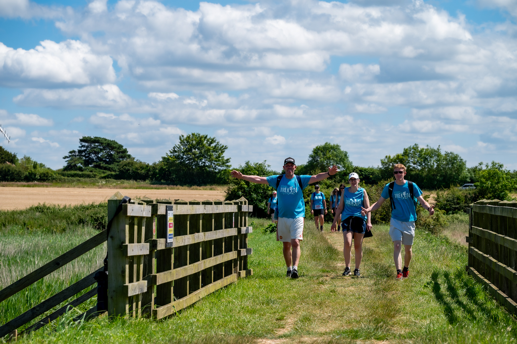 Trek 24 Norfolk- People walking over bridge