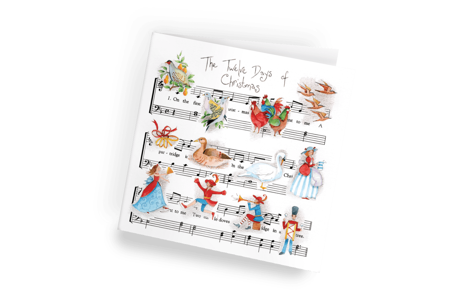 Twelve Musical Days christmas cards