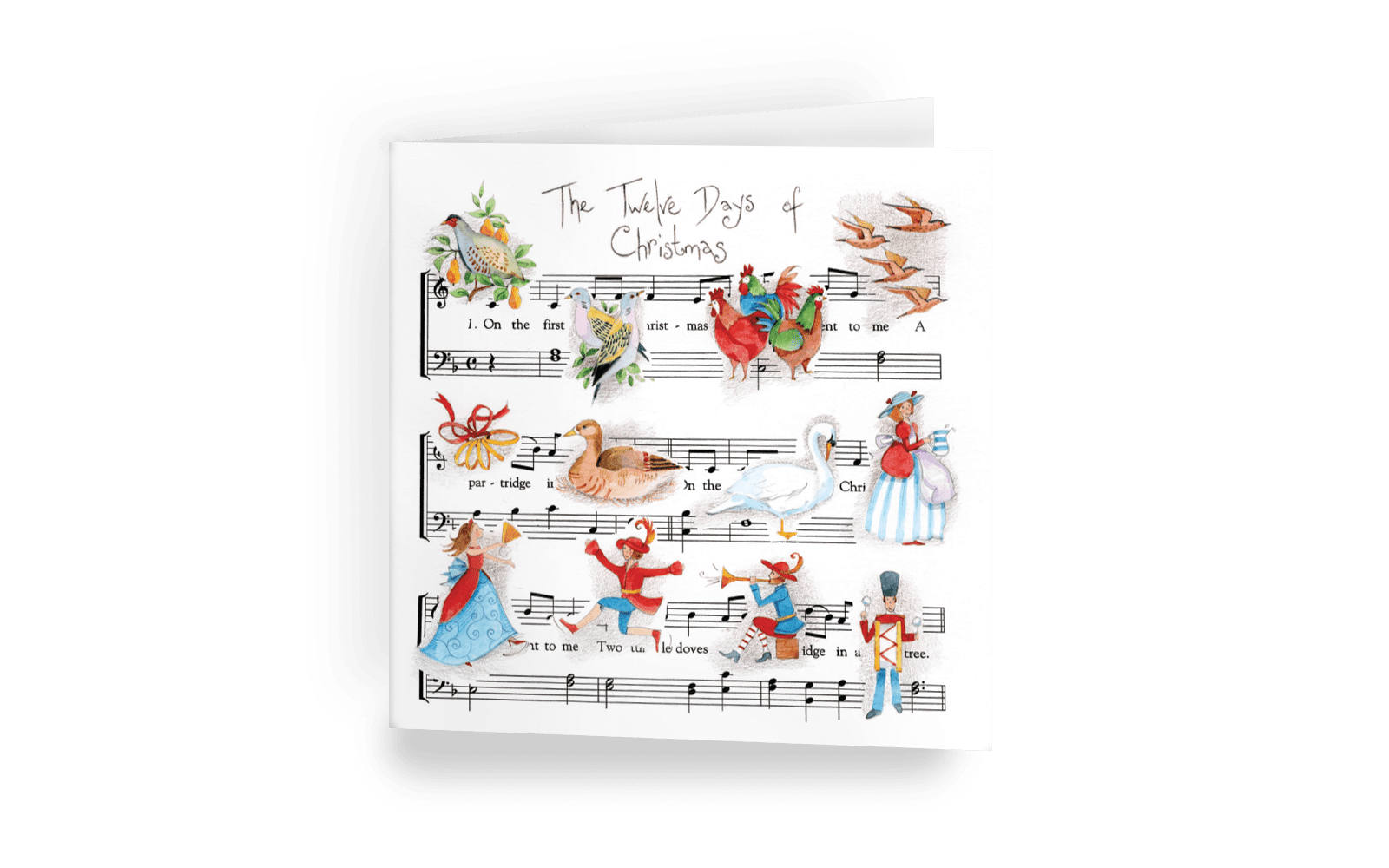 Twelve Musical Days christmas cards