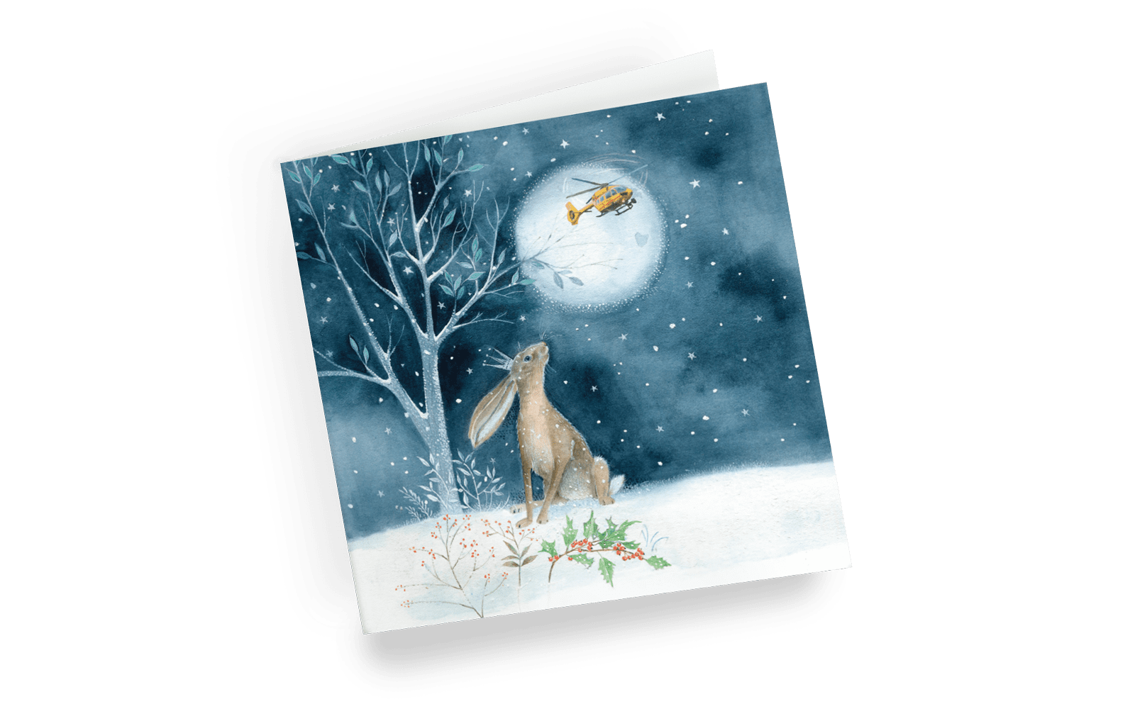 Winter Hare Christmas card