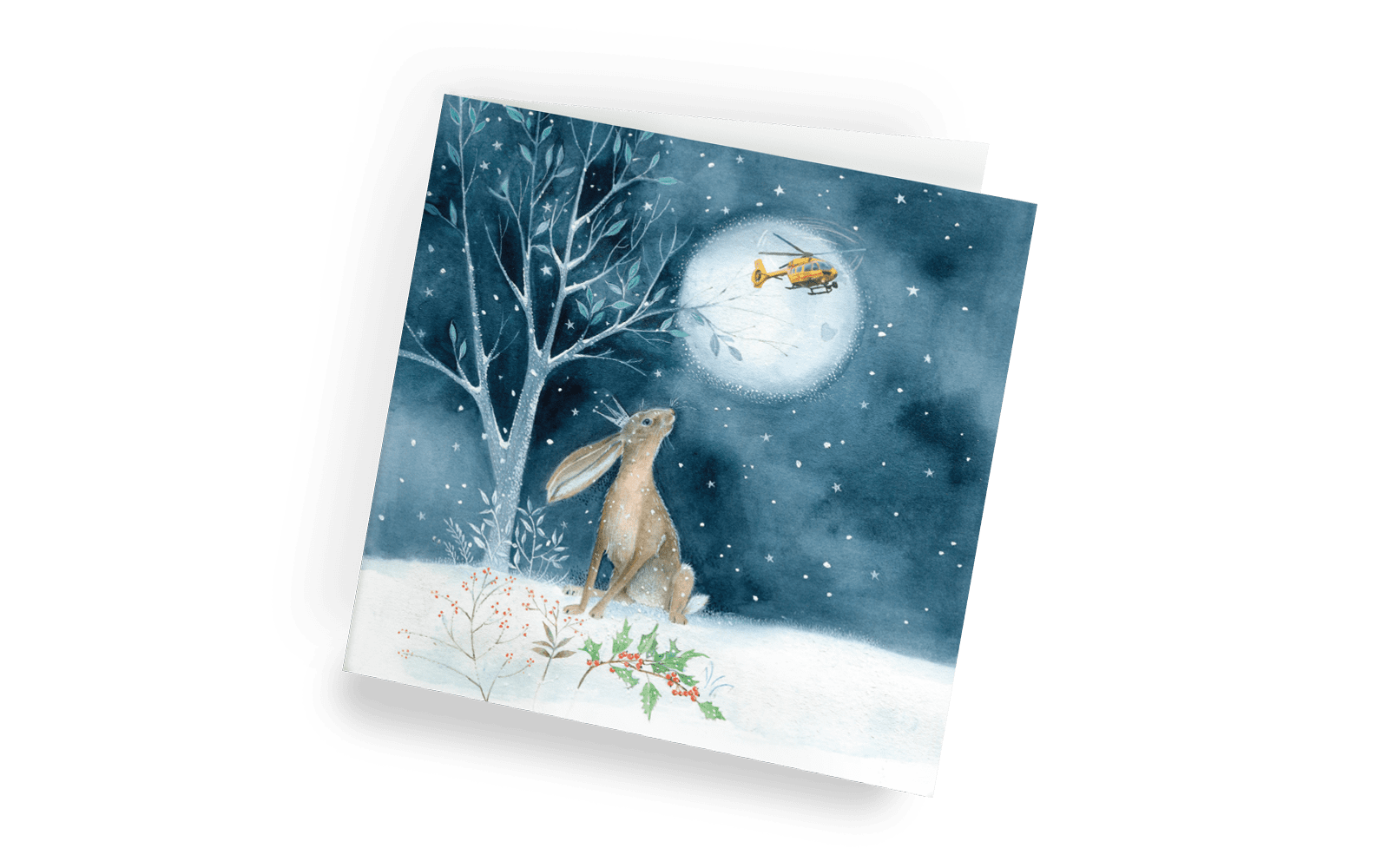 Winter Hare Christmas card