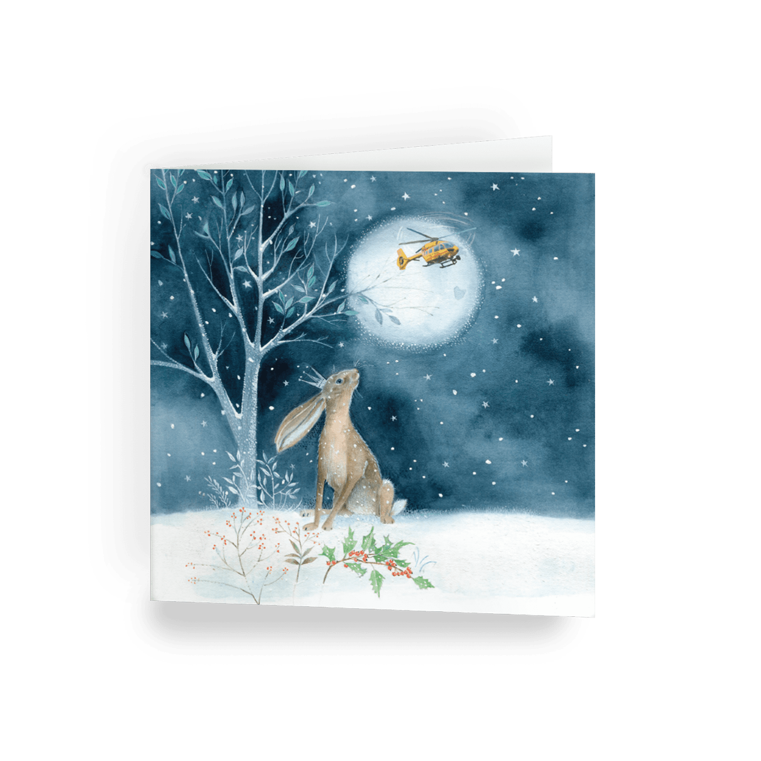 Winter Hare Christmas card