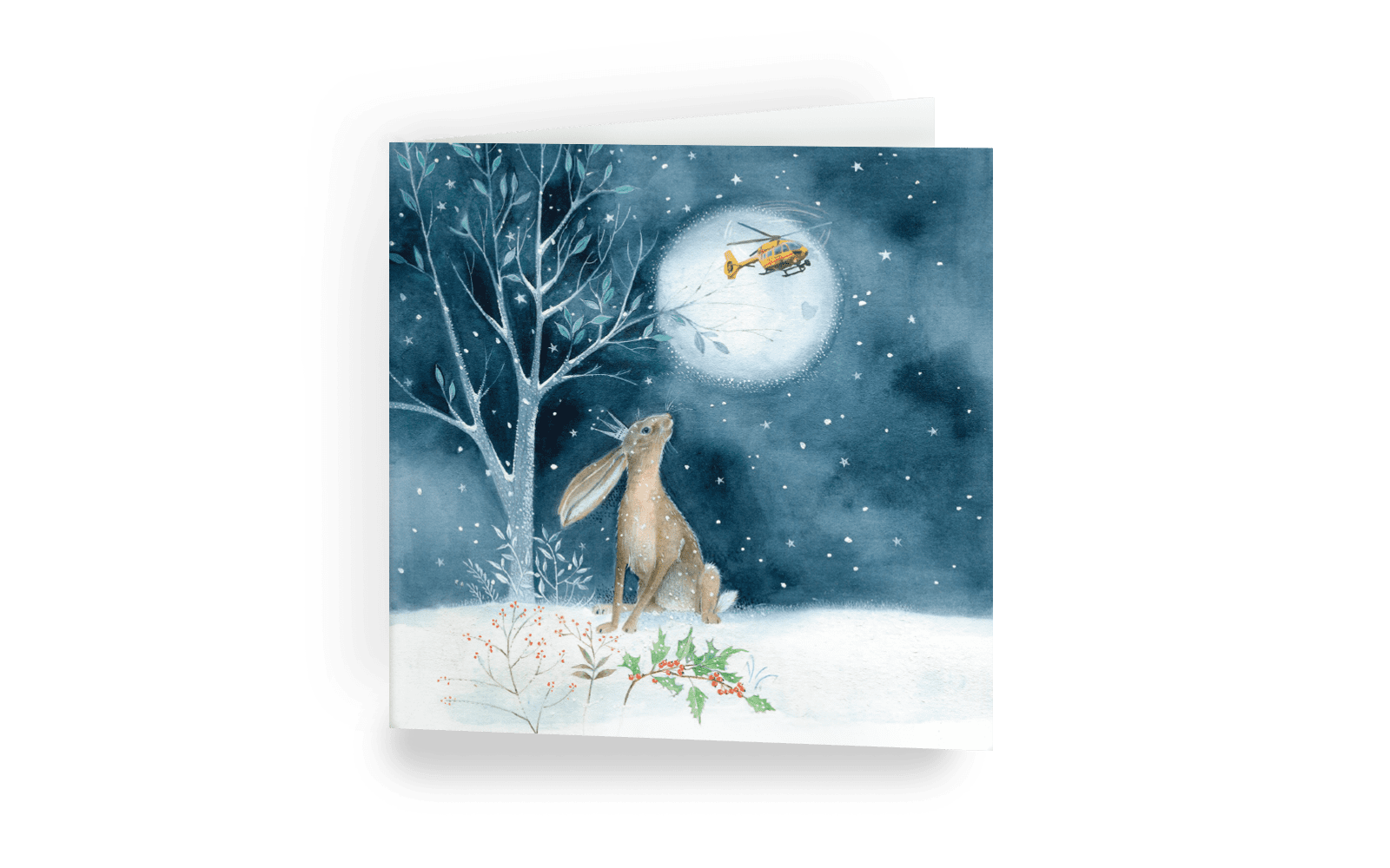 Winter Hare Christmas card