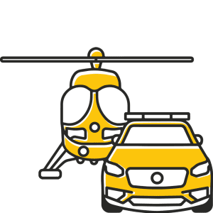 Helicopter and Critical Care Car