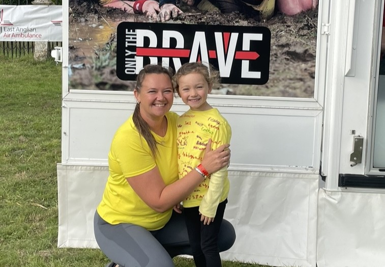 Caitlin with her mum Sophie