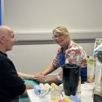 Aftercare wellbeing event hands