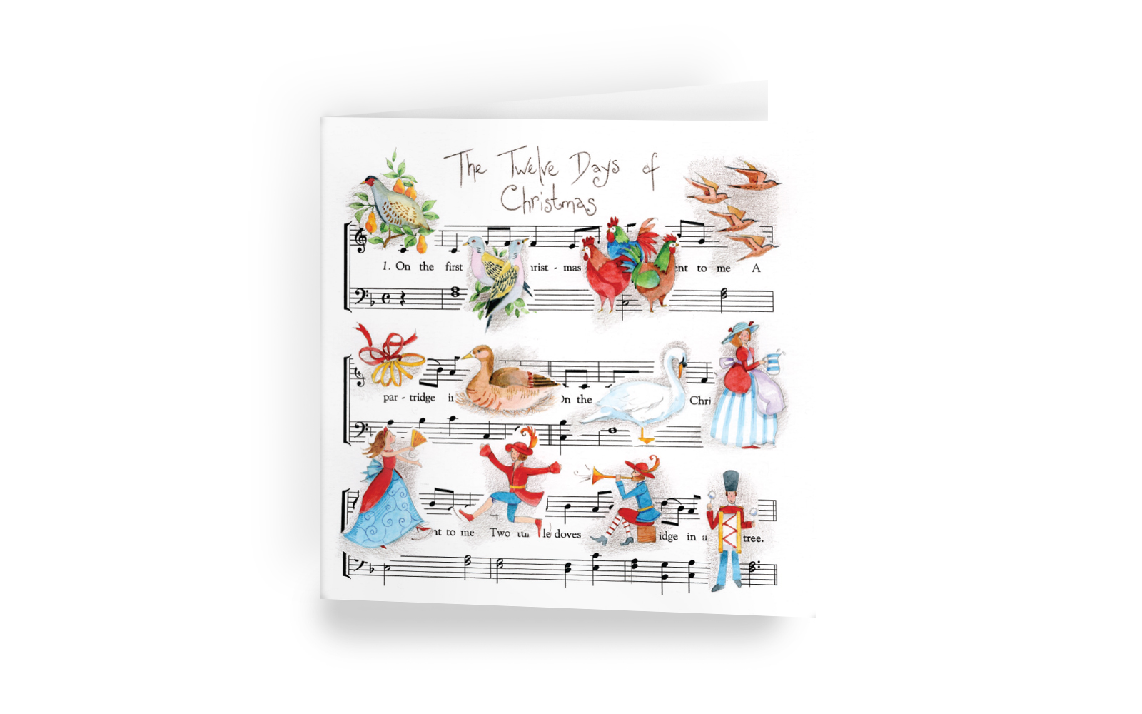 ‘Twelve Musical Days’ Christmas cards